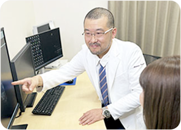 赤羽乳腺クリニック上小田井ご予約の流れ診察の様子